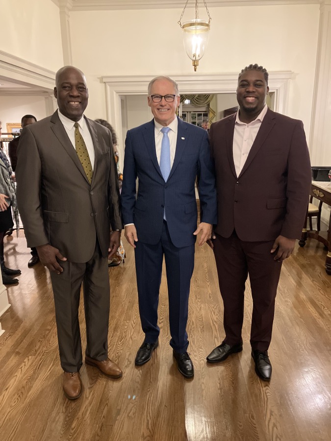 Luc with Governor Jay Inslee